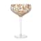 Hello Honey® 7" Speckle Round Stemmed Champagne Coupe Glass Set
